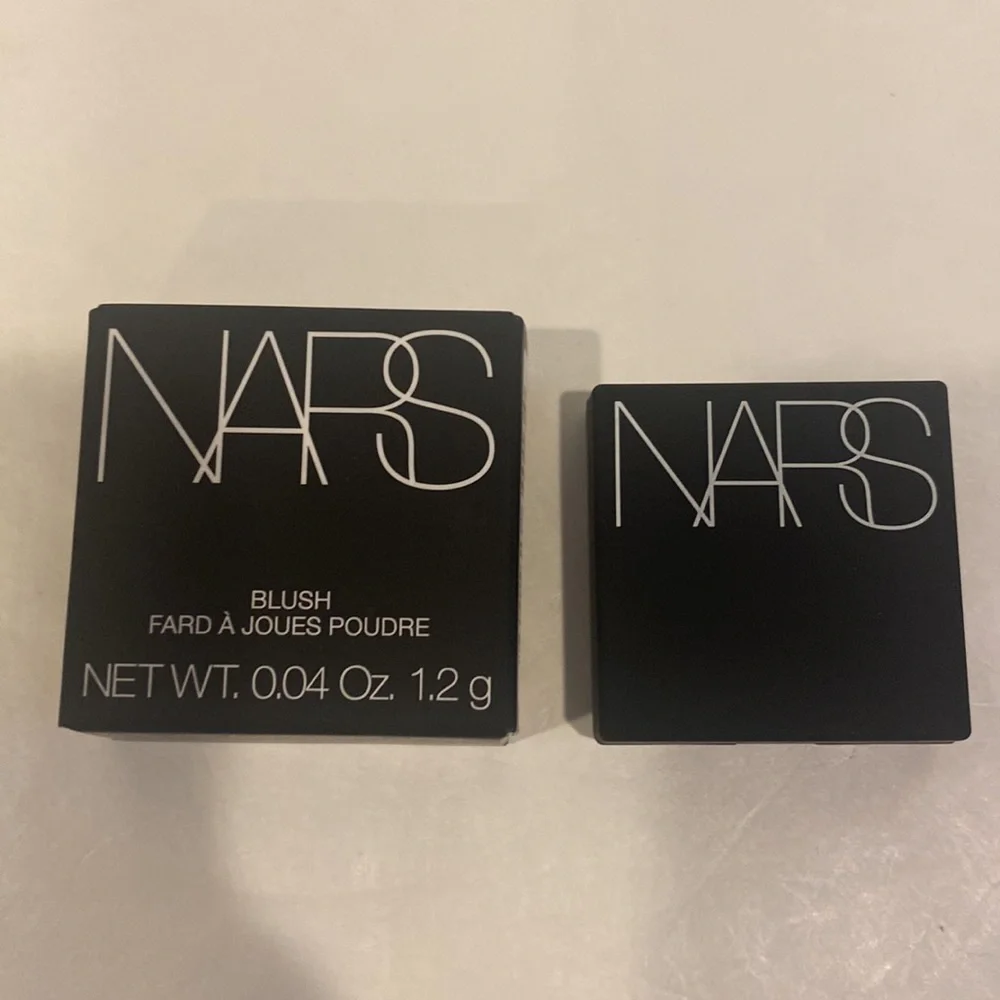 NARS Blush in Orgasm Mini Travel Purse Sz 0.04oz NIB Peachy Pink Golden Shimmer